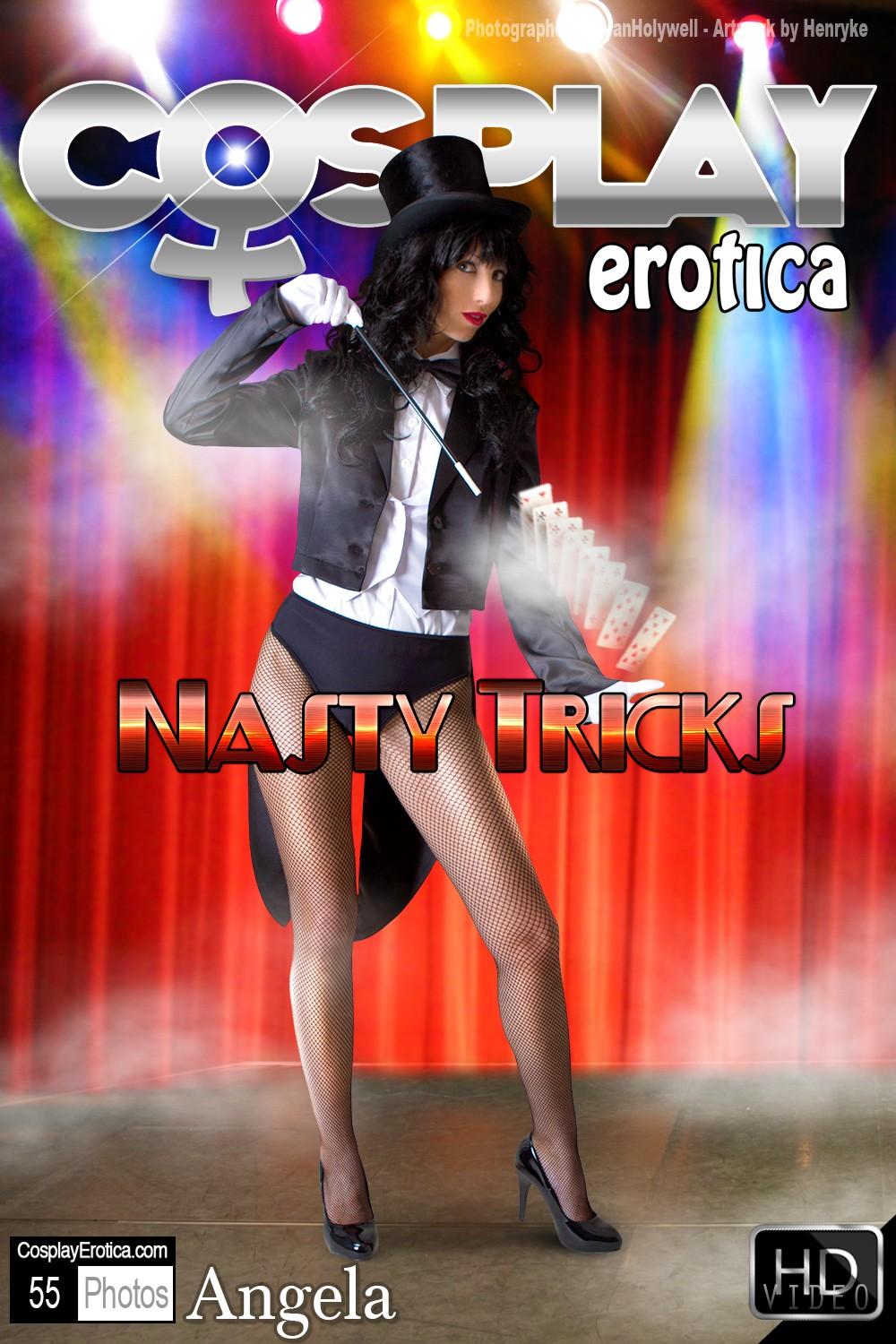 Naughty cosplayer Angela dresses up as a very sexy Zatanna #53179197