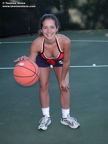 Teen hottie Tawnee stone plays basketball #60065140