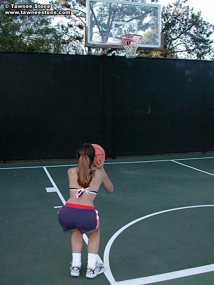 Teen hottie Tawnee stone plays basketball #60065160