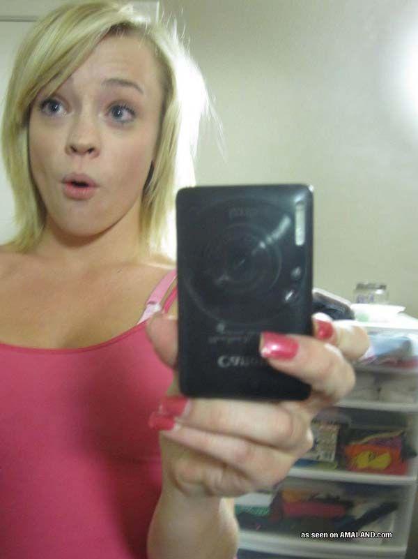 Pictures of a lovely blonde teen taking pics of herself #60717648