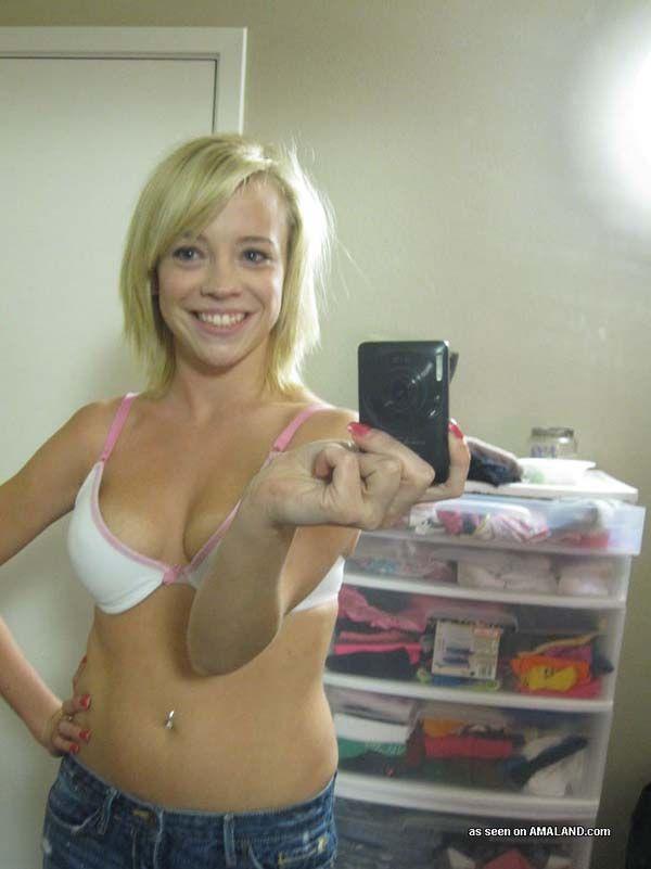 Pictures of a lovely blonde teen taking pics of herself #60717661