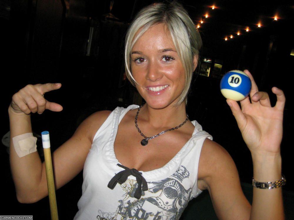 Pictures of teen Carmen Cocks fucking after a game of pool #53675966