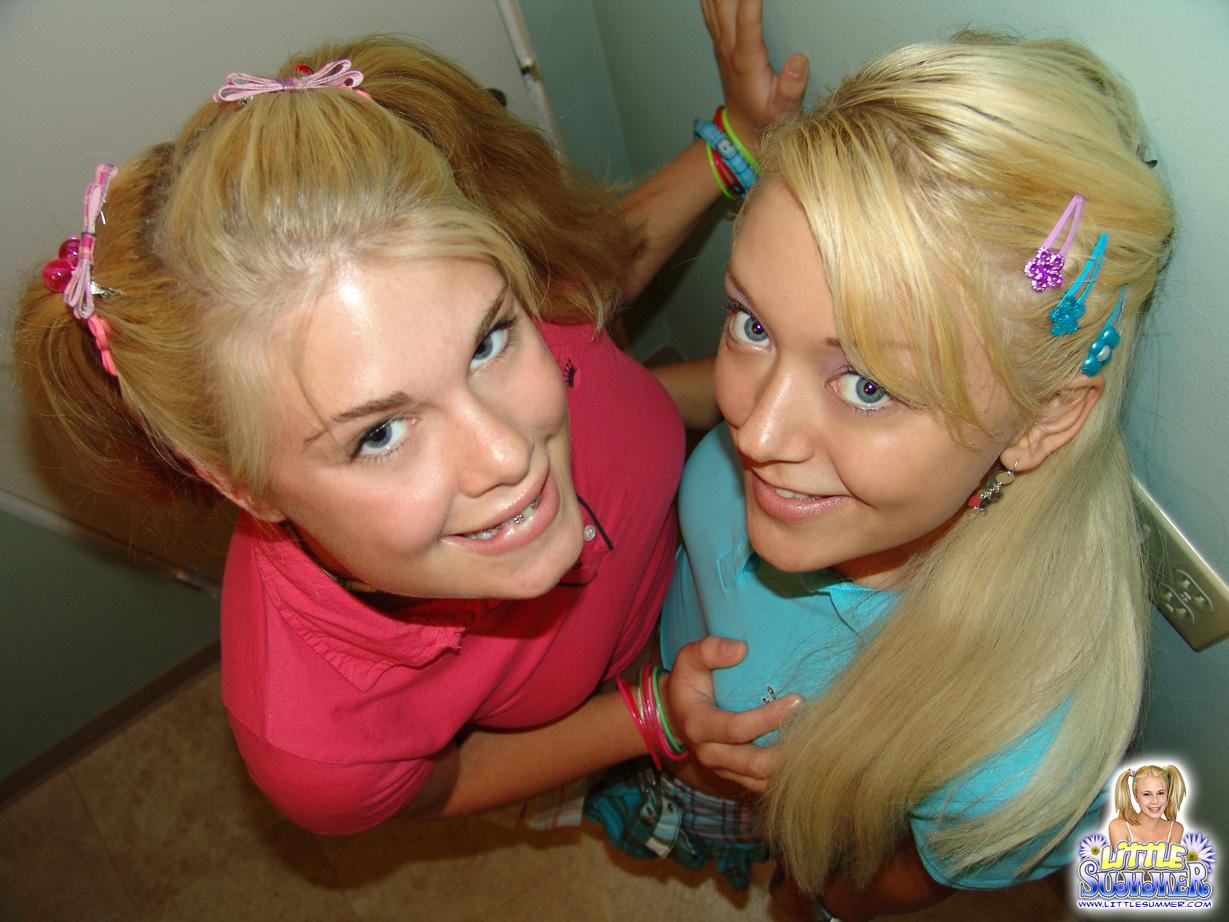 Pictures of Little Summer enjoying some lesbian action with her friend #59025731