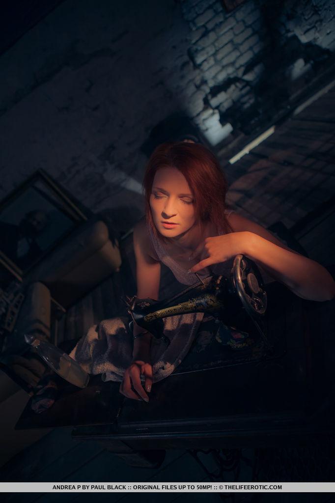 Gothic model Andrea P gets dark and kinky