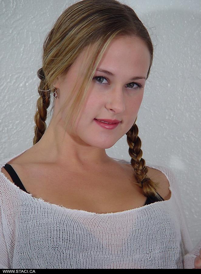 Pictures of teen girl Staci.ca looking hot in pigtails #60005625