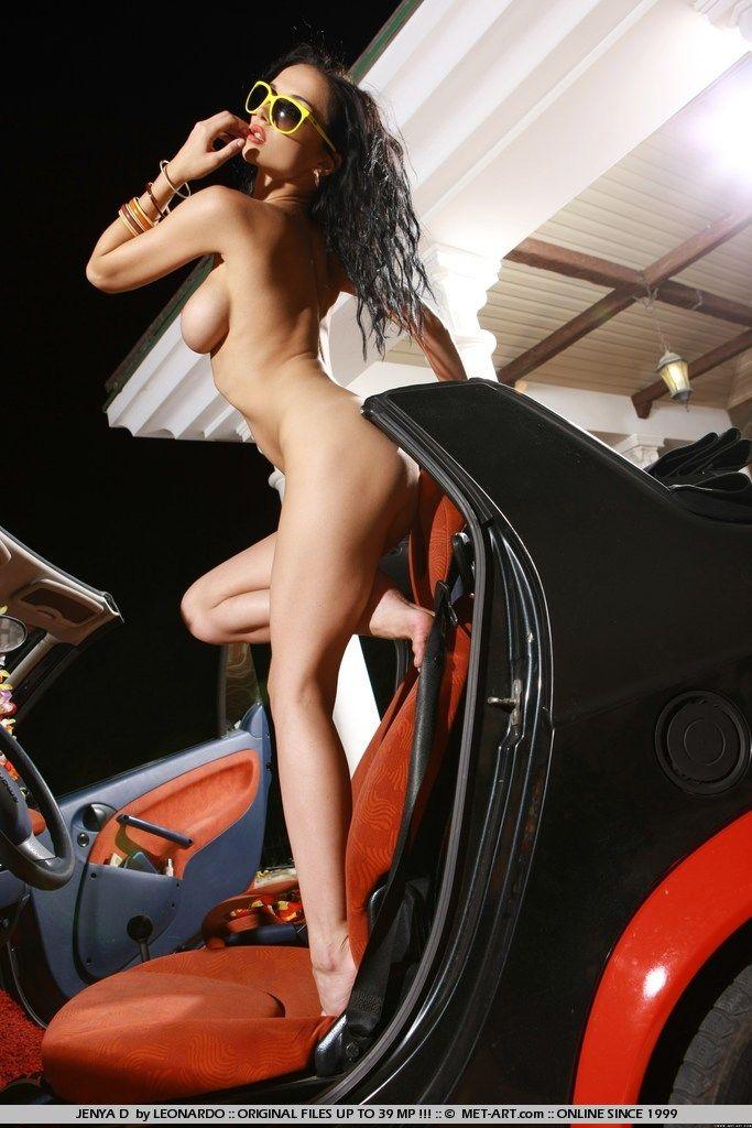 Pictures of Jenya D getting naked with a car #58140359
