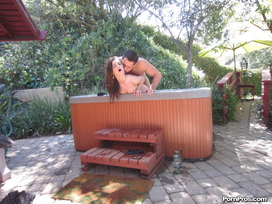 Country girl Lily Carter enjoys a sweet jacuzzi fuck #58957478