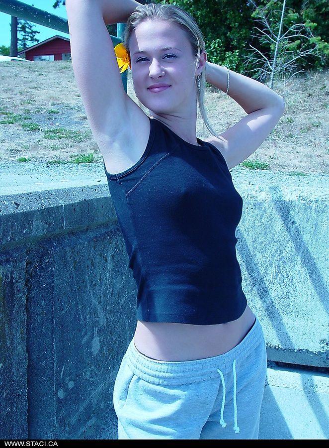Pictures of teen Staci.ca showing her tits outside #60002381