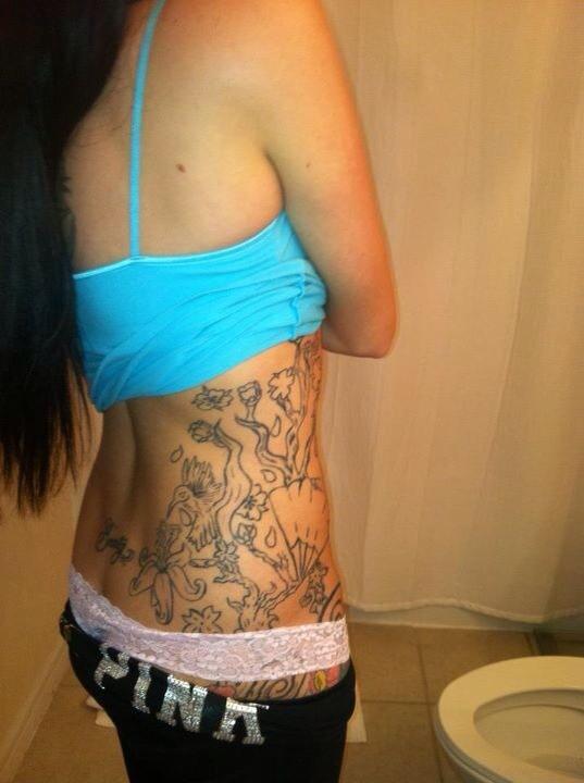 Hot tattooed GF shows off her sexy body in underwear #60249725