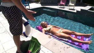 Addison Cain's Swim Coach Trains Her In Cocksucking And Fucking!