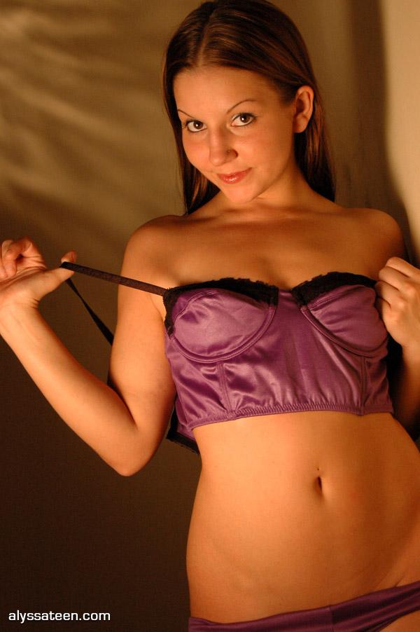 Pictures of teen girl Alyssa Teen wearing some hot lingerie for you #53066525