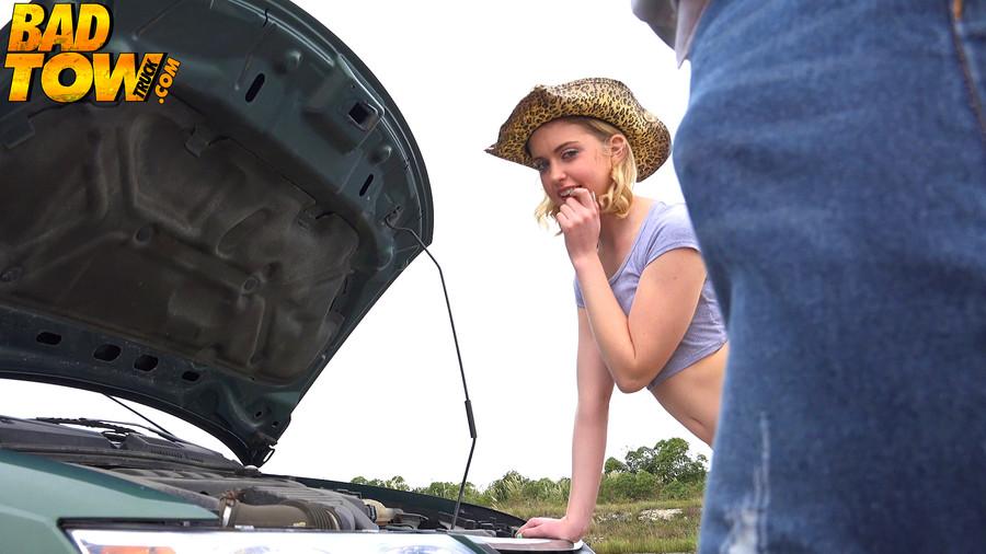 Blonde teen Chloe Couture pays for the tow truck by putting out #53786309