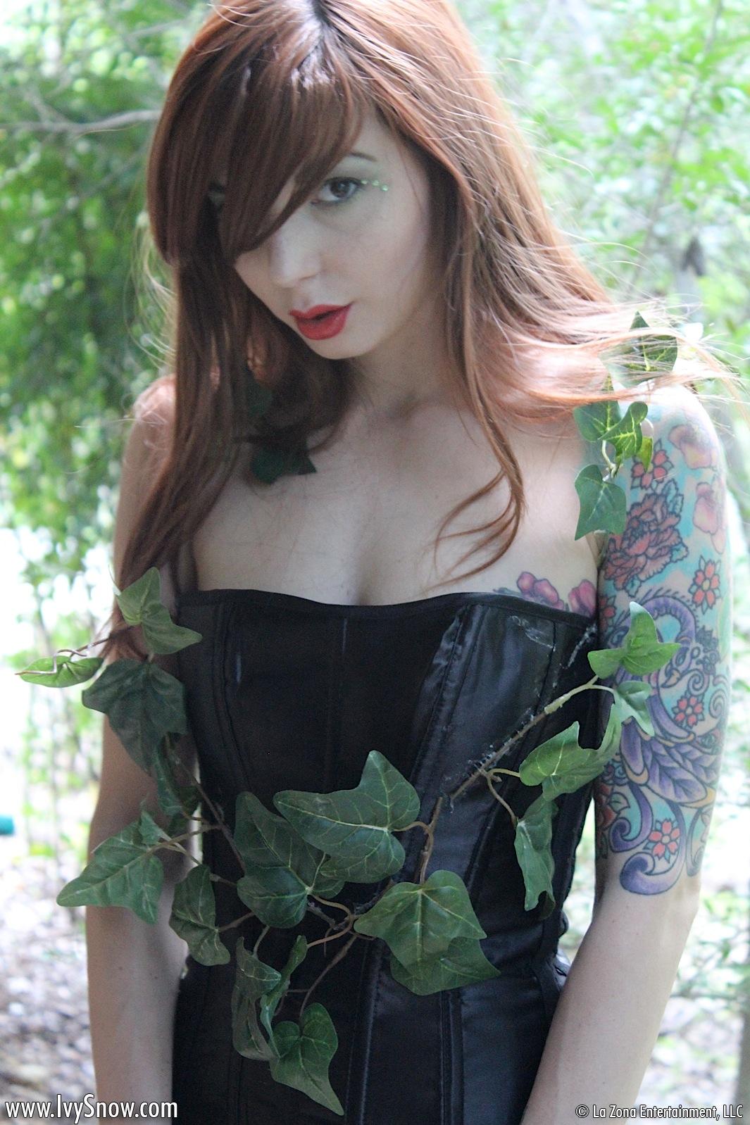 Ivy Snow dresses up as a sexy Poison Ivy for Halloween #55003721