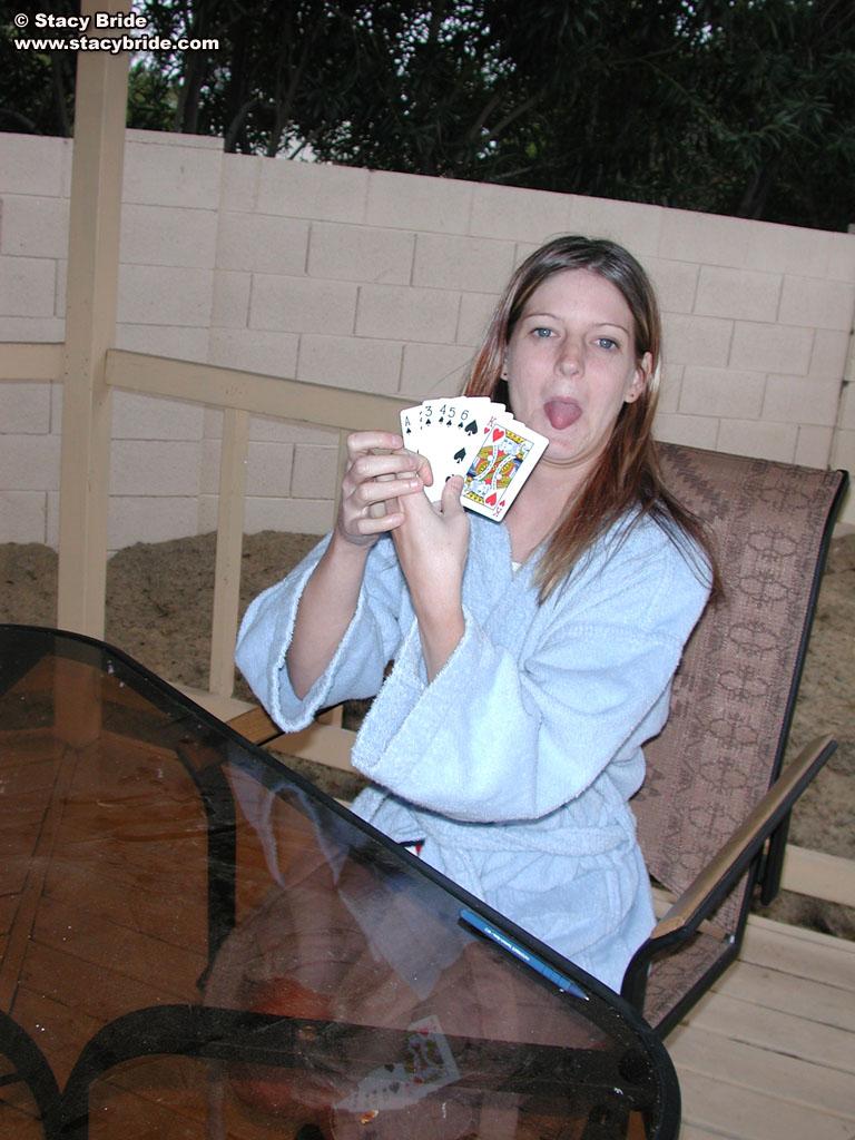 Pictures of teen model Stacy Bride playing strip poker with her friends #58801075