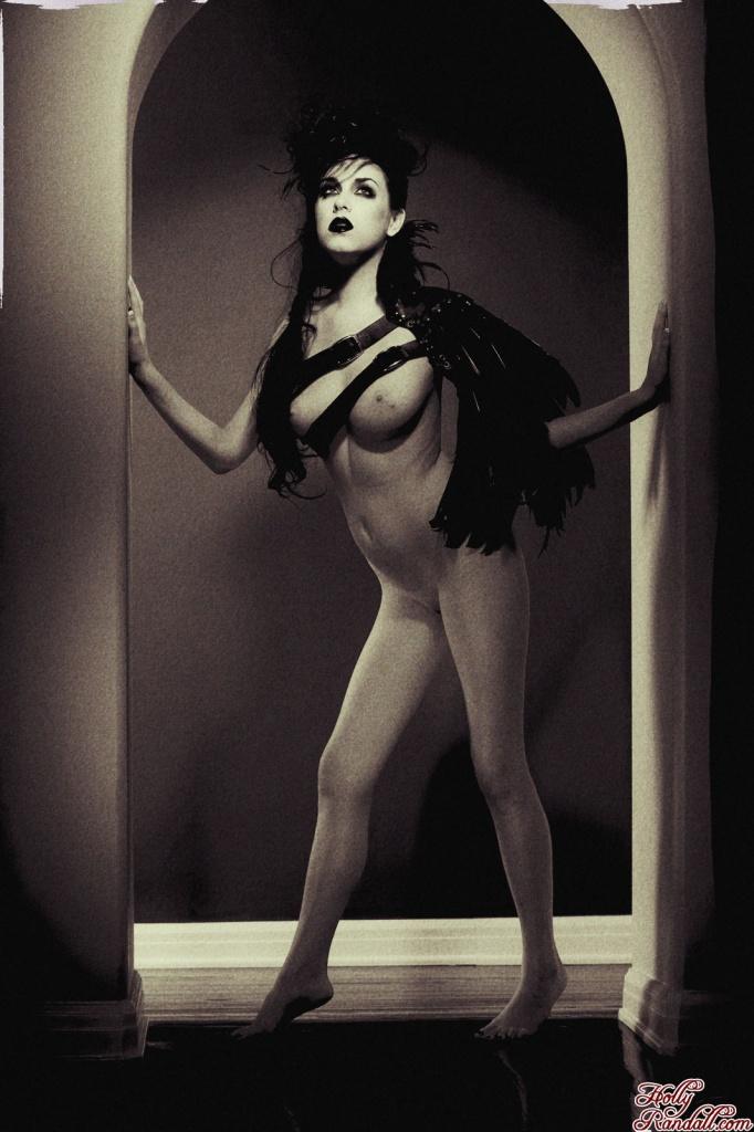 Gothic pinup model Heather Joy wishes you a frighteningly sexy Halloween #54738628