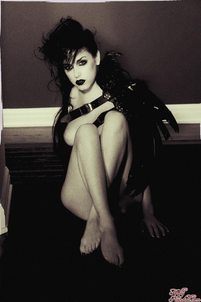 Gothic pinup model Heather Joy wishes you a frighteningly sexy Halloween #54738697