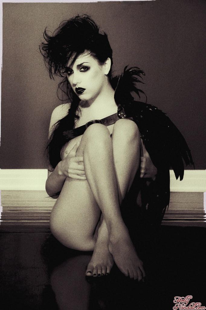 Gothic pinup model Heather Joy wishes you a frighteningly sexy Halloween #54738726