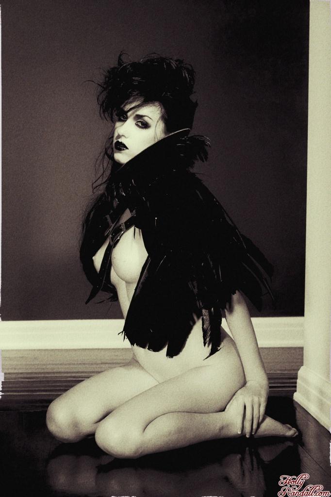 Gothic pinup model Heather Joy wishes you a frighteningly sexy Halloween #54738965