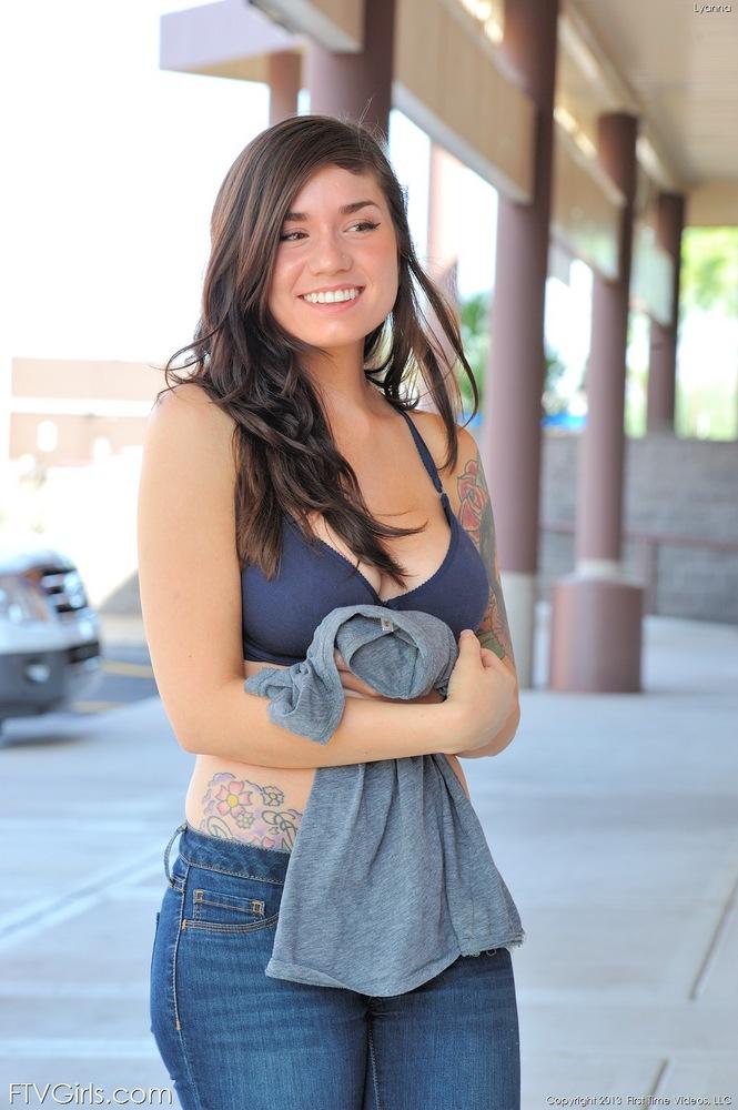 Pictures of hot teen girl Lyanna flash in public just for you #59141713