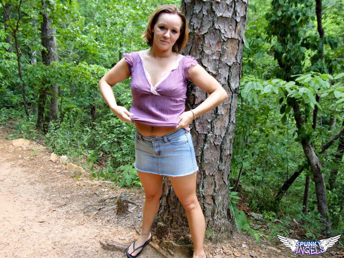 Pictures of Tessa exposing herself in the woods #60814570