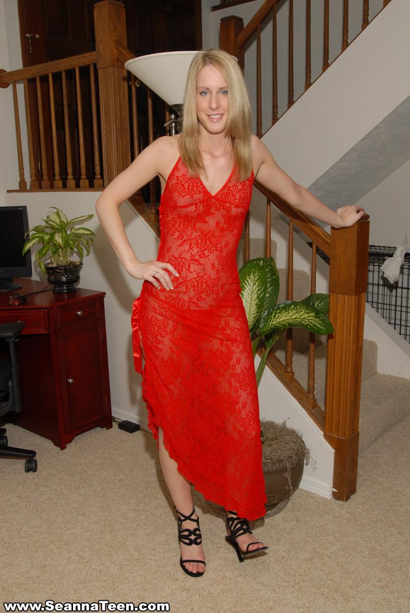 Pictures of Seanna Teen in a red dress #59942993