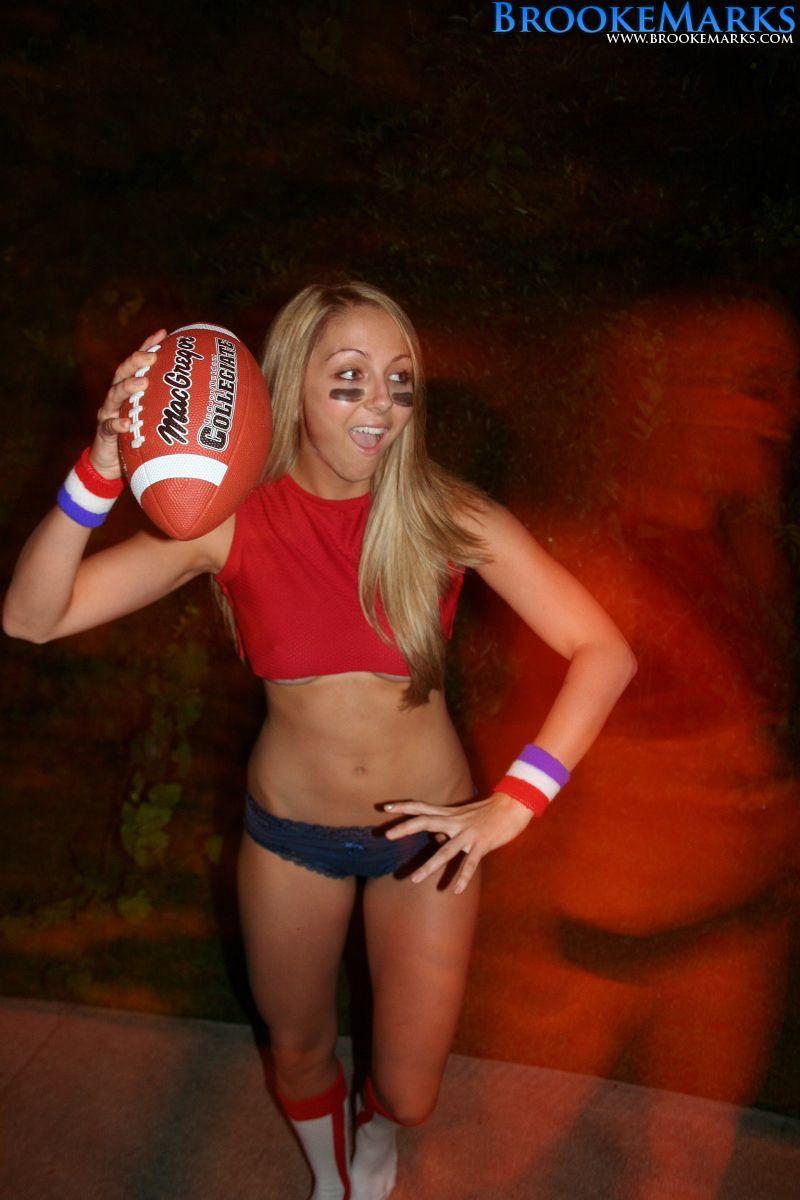 Pictures of Brooke Marks being hot with a football #53555030