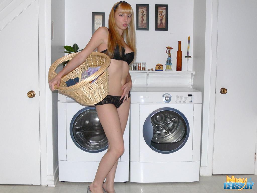 Pictures of teen Nikky Cassidy masturbating on laundry day #59796088