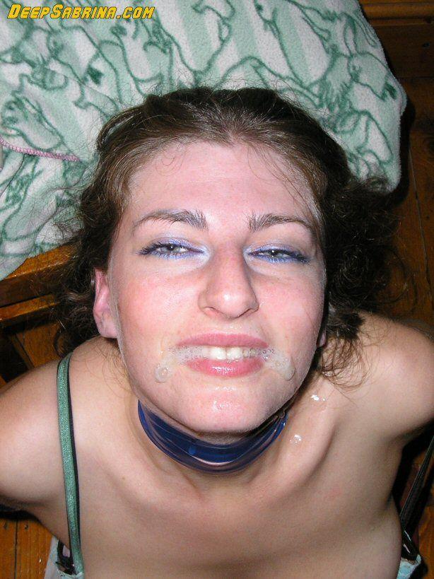 Pictures of teen star Sabrina Deep taking a massive facial #59887174