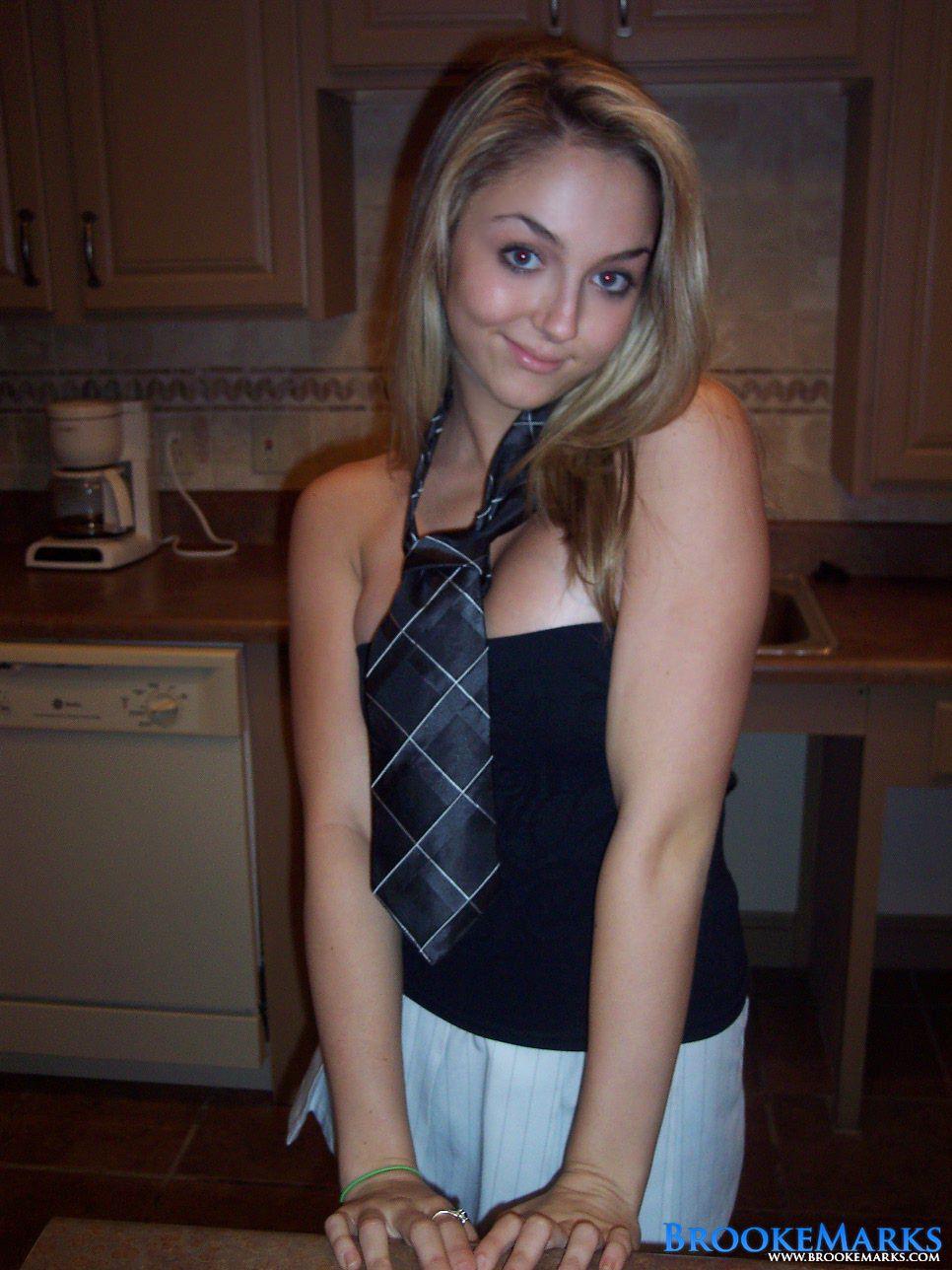 Blonde coed Brooke Marks gets naughty at the sorority house #53553286