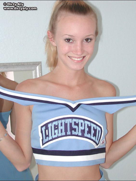 Pictures of a cheerleader stripping and spreading her legs #54074885