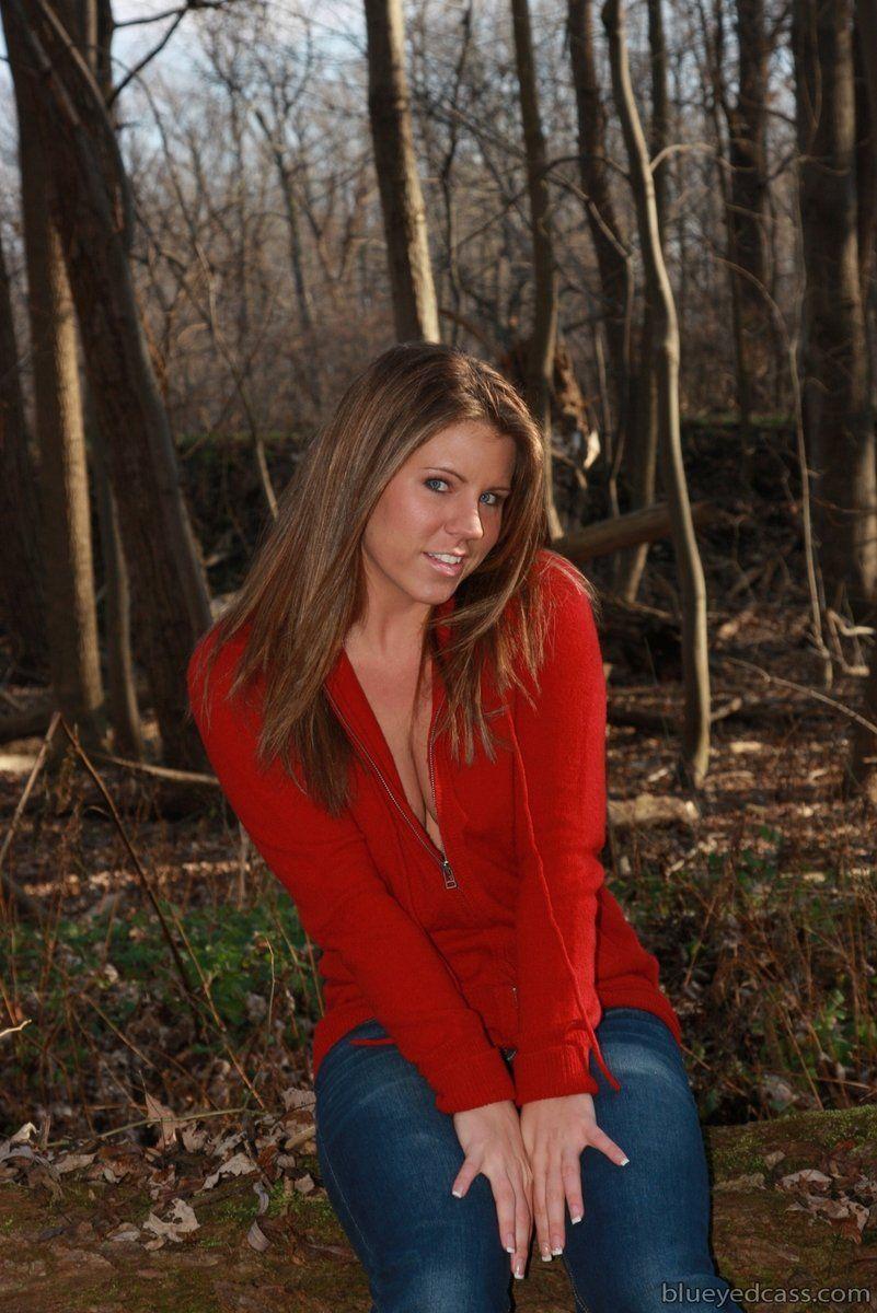 Pictures of teen porn girl Blueyed Cass stripping in the woods #53453818