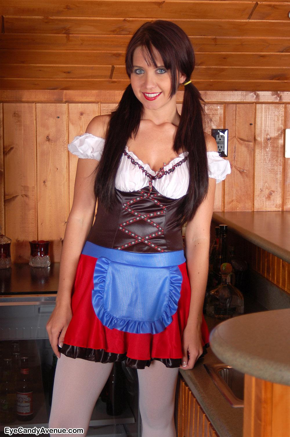 Chrissy Marie dresses up as a super hot german barmaid #53805661