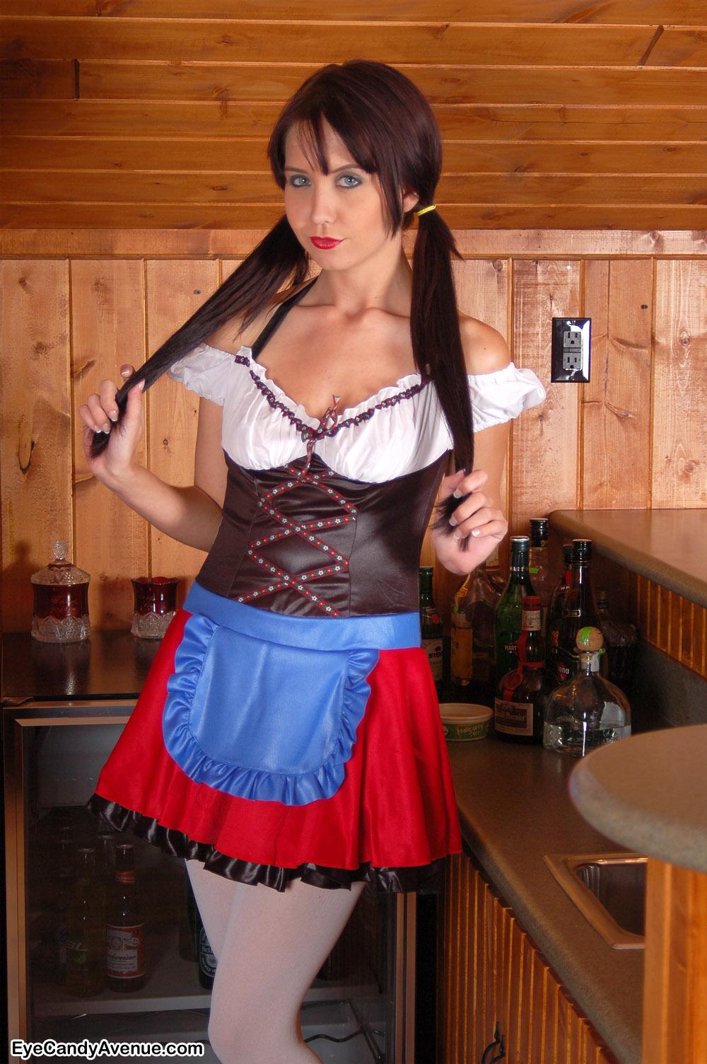 Chrissy Marie dresses up as a super hot german barmaid #53805770
