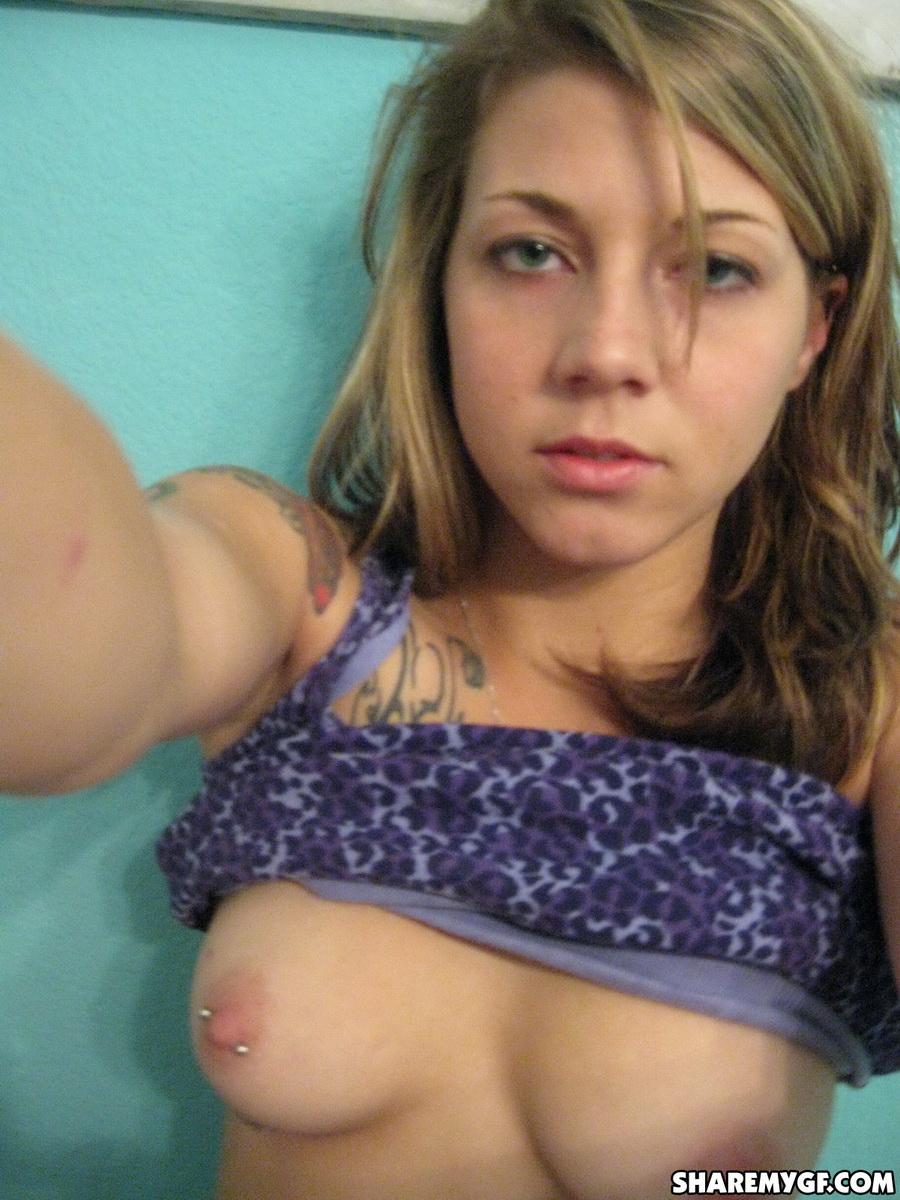 Sexy teen girlfriend takes selfshot mirror pictures of her perfect perky tits #60791130