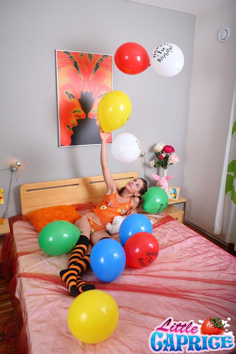Pictures of Little Caprice getting laid with balloons #59016051