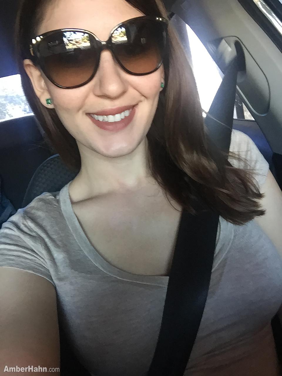 Hot nerdy coed Amber Hahn shares a bunch of selfies #53086858