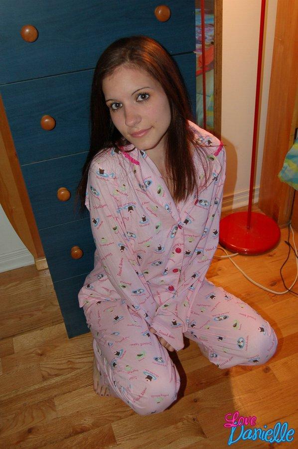 Pictures of teen cutie Love Danielle stripping out of her pajamas #59096575