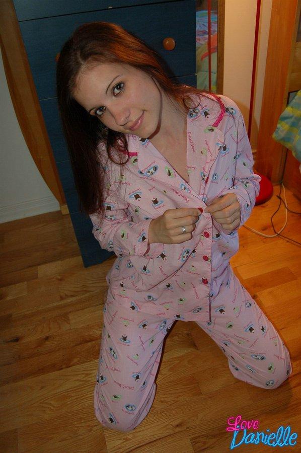 Pictures of teen cutie Love Danielle stripping out of her pajamas #59096588