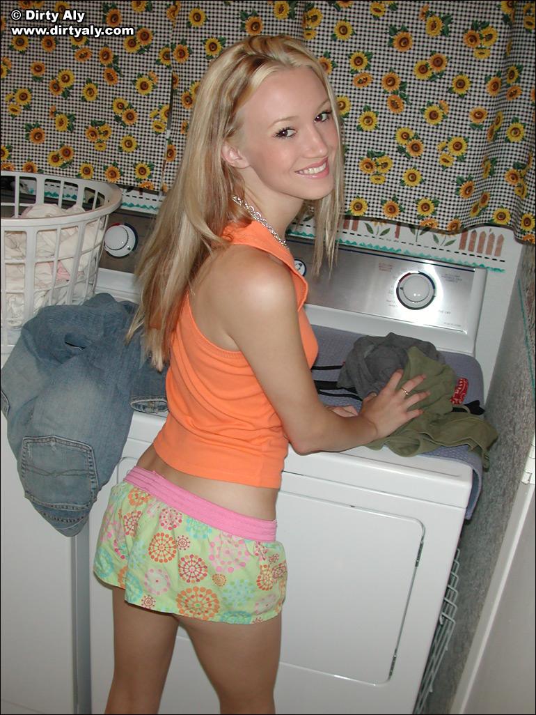 Pictures of Dirty Aly doing her laundry #54078732