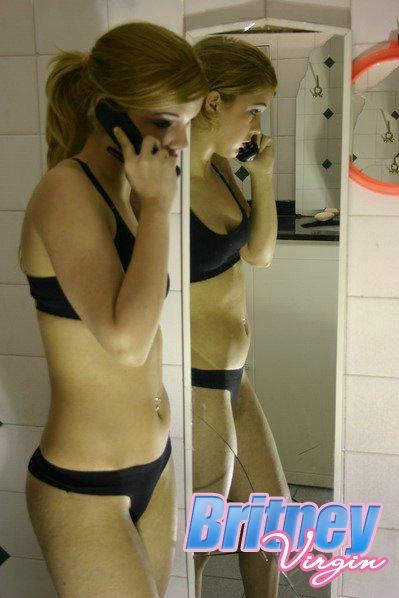 Pictures of Britney Virgin checking herself out in a mirror #53532559