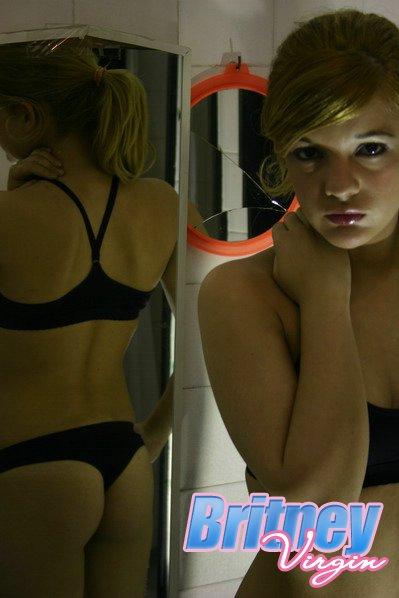 Pictures of Britney Virgin checking herself out in a mirror #53532868