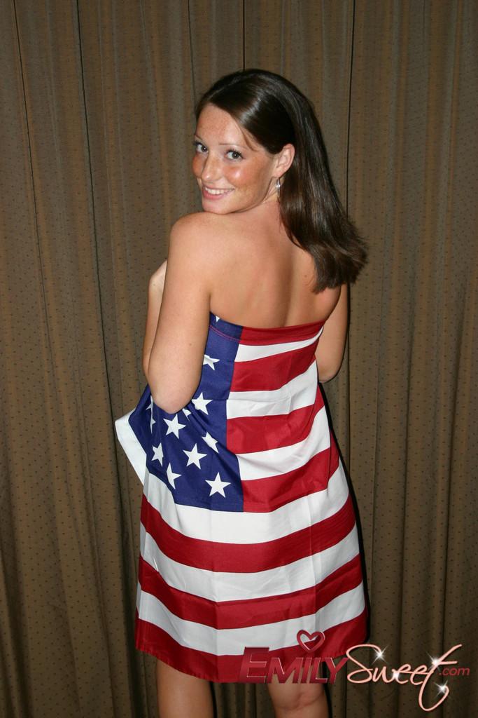 Pictures of teen girl Emily Sweet celebrating Independence Day #54237093