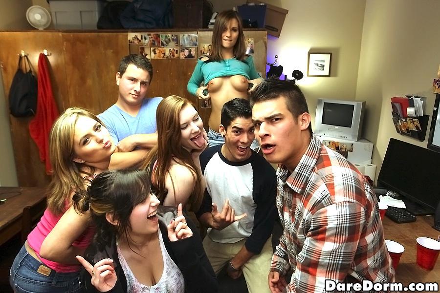 Pictures of hot college coeds getting wild and having sex in the dorm #60336238