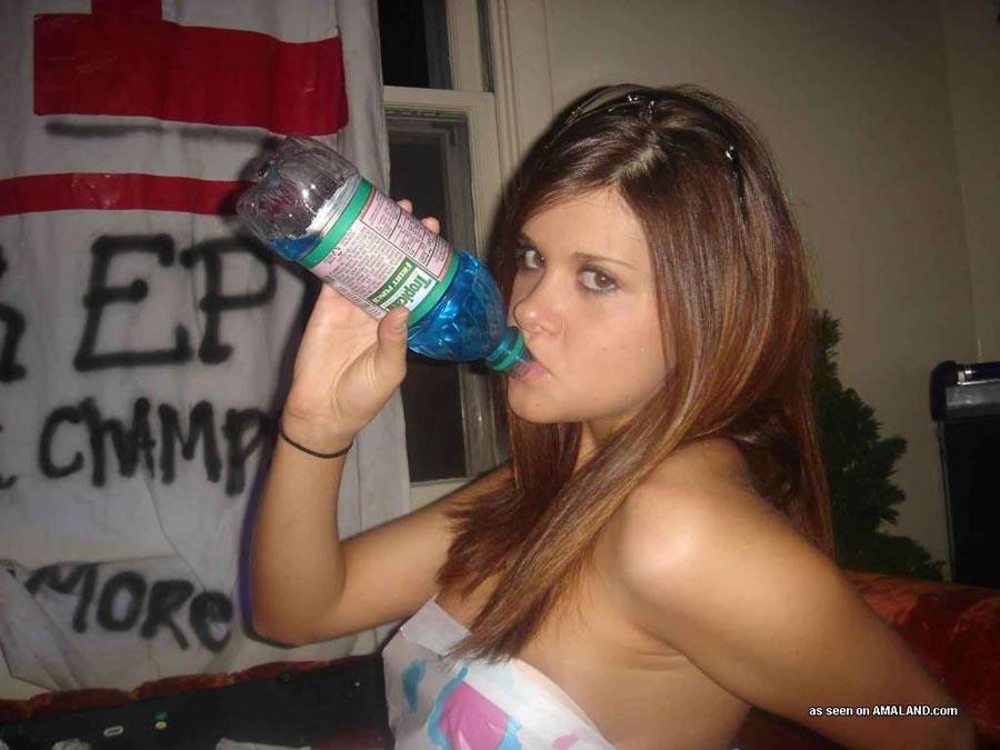 Amateur party girl having fun with her friends #60664597