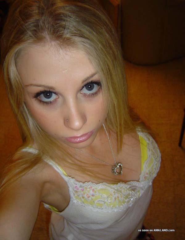 Nice steamy collection of an amateur sexy blondie's hot selfpics #60660413