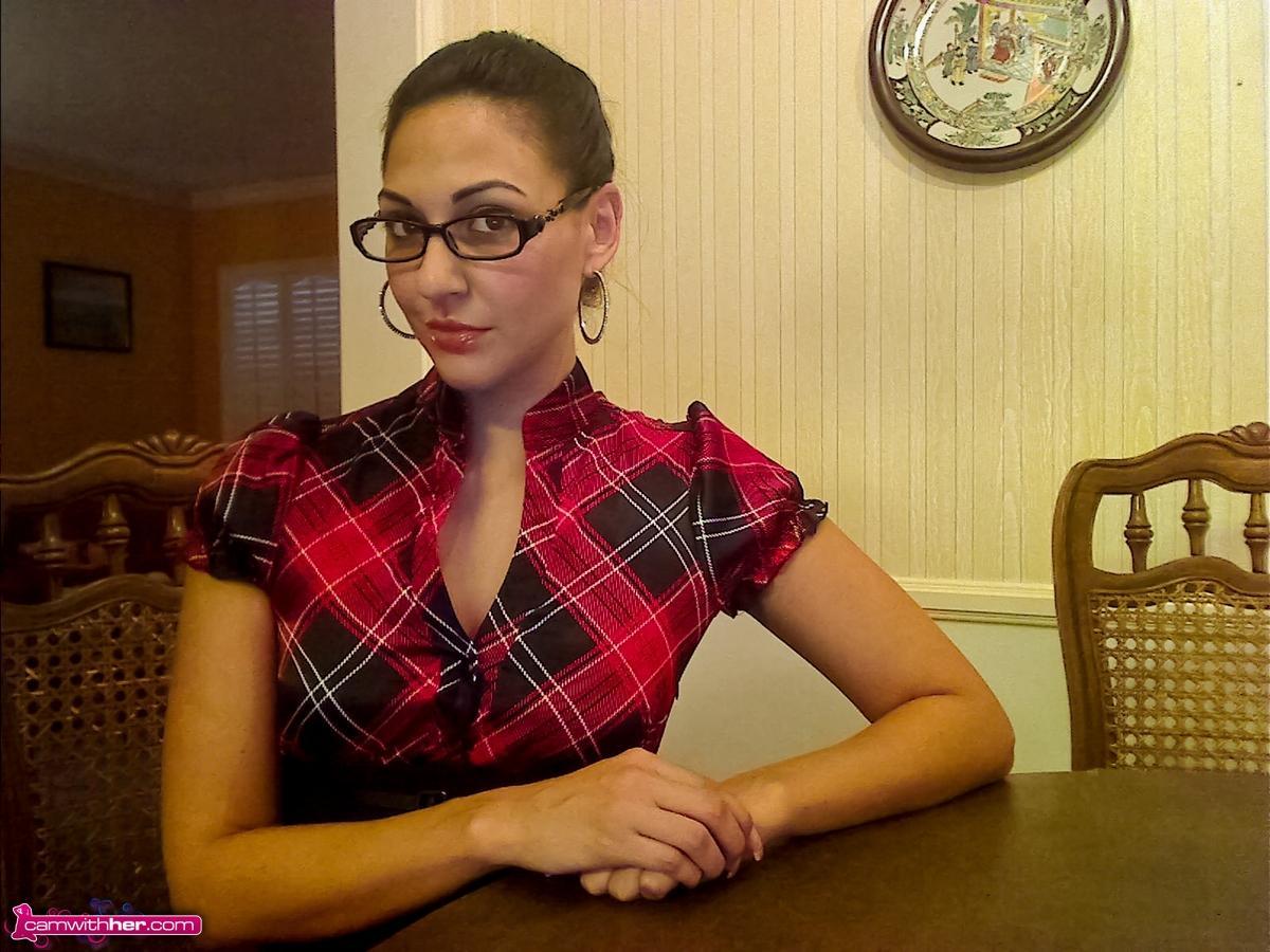 Brunette webcam model Ariana Loken is a sexy teacher #53276523