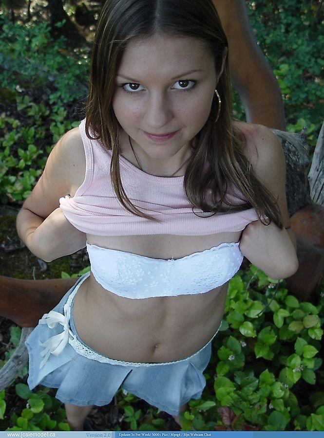 Pictures of Josie Model getting naked in the woods #55671790