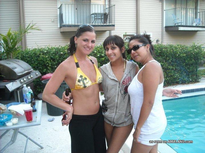 Officemates posing in sexy bikinis during vacation #60660352