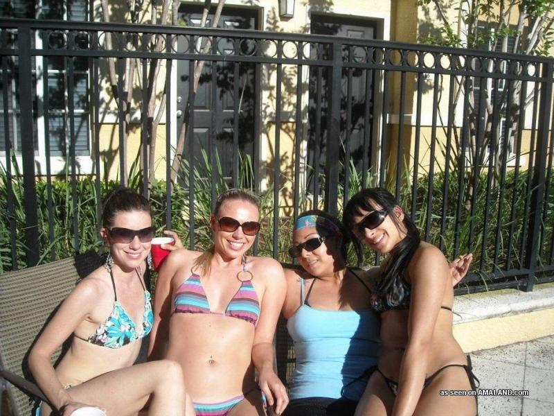 Officemates posing in sexy bikinis during vacation #60660565