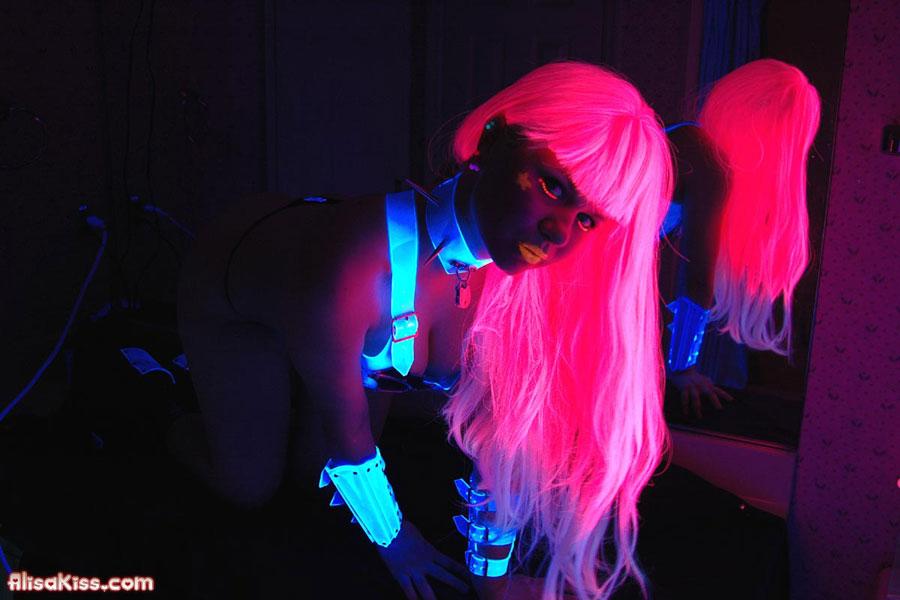 Pictures of Alisa Kiss giving you some black light sexiness #52997912